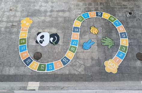 邵东地面游戏彩绘