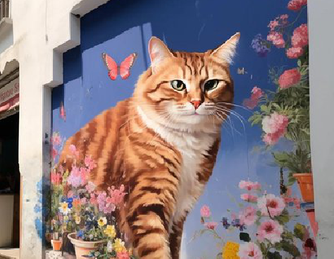 邵东自己绘制有个性的手绘墙