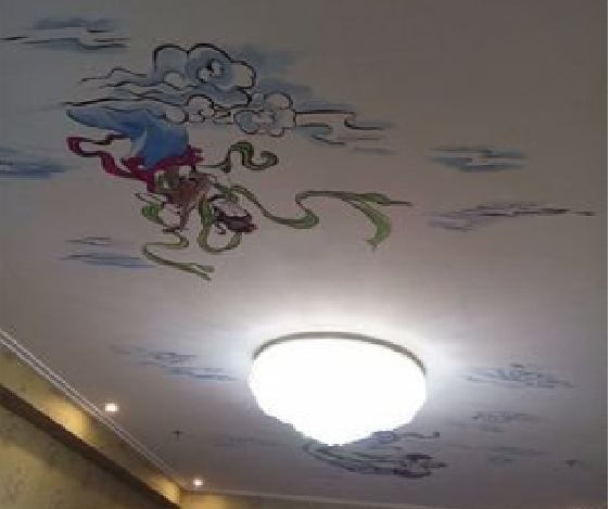 邵东如何快速绘制天花板上的手绘墙？